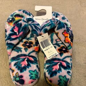 Vera Bradley Multicolor Plush Slippers